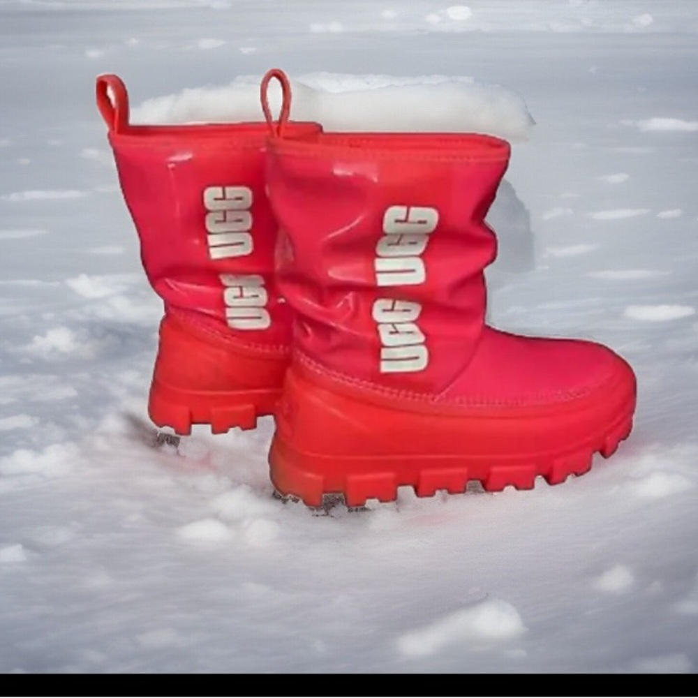 UGG Vibrant New Coral Pink Rain/Snow Boots